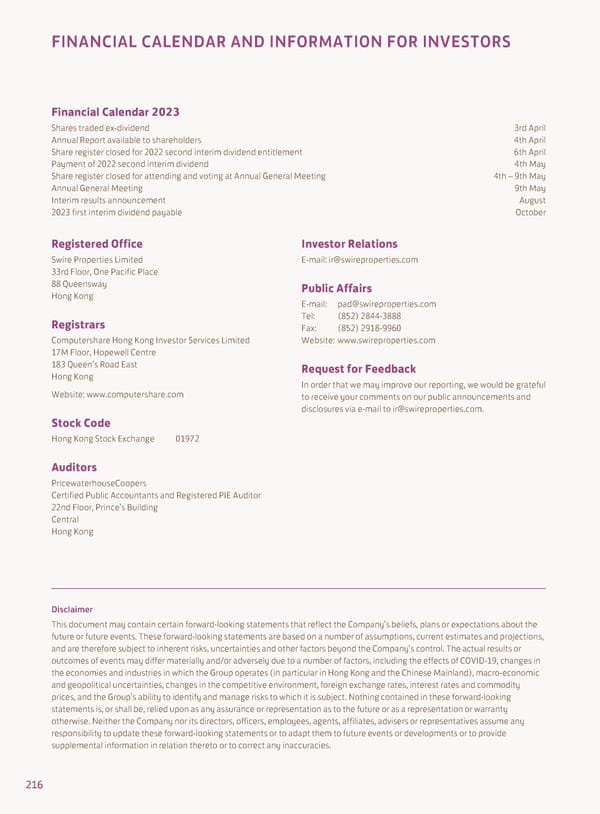 Annual Report 2022 - Page 218