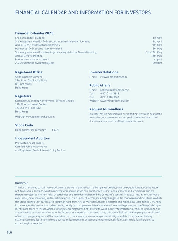 Annual Report 2024 | EN - Page 218